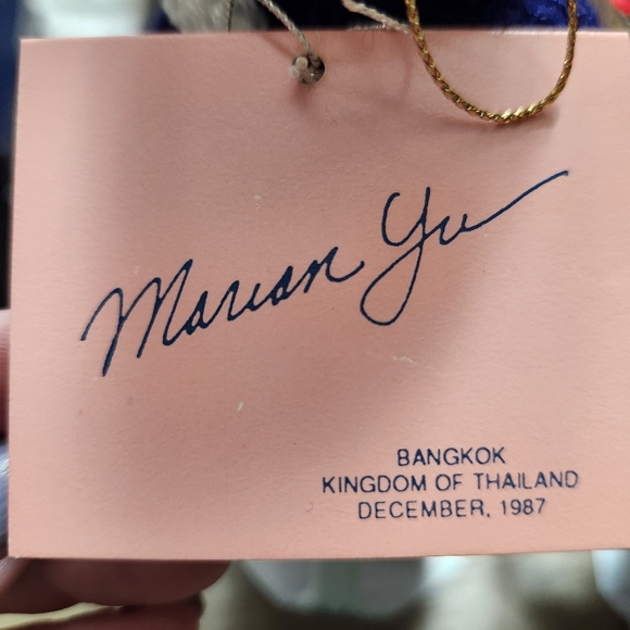 Marian Yu Designs Porcelain Dolls Boy and Girl Plaid Scottish - Picture 8 of 9